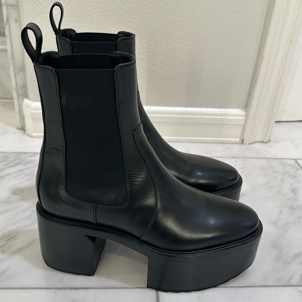 Pierre Hardy black platform boot